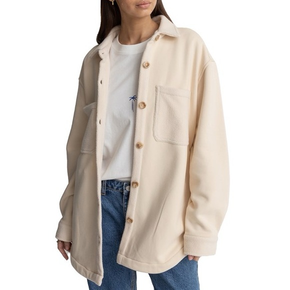 Rhythm. Reverse Fleece Shacket - Picture 2 of 10